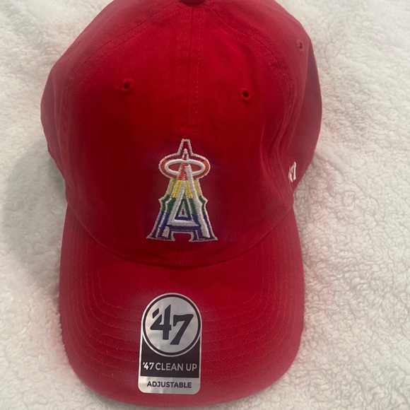 ⚾️Mens/Womens Los Angeles Angels MLB Pride Hat, Adjustable OSFA - Picture 1 of 6